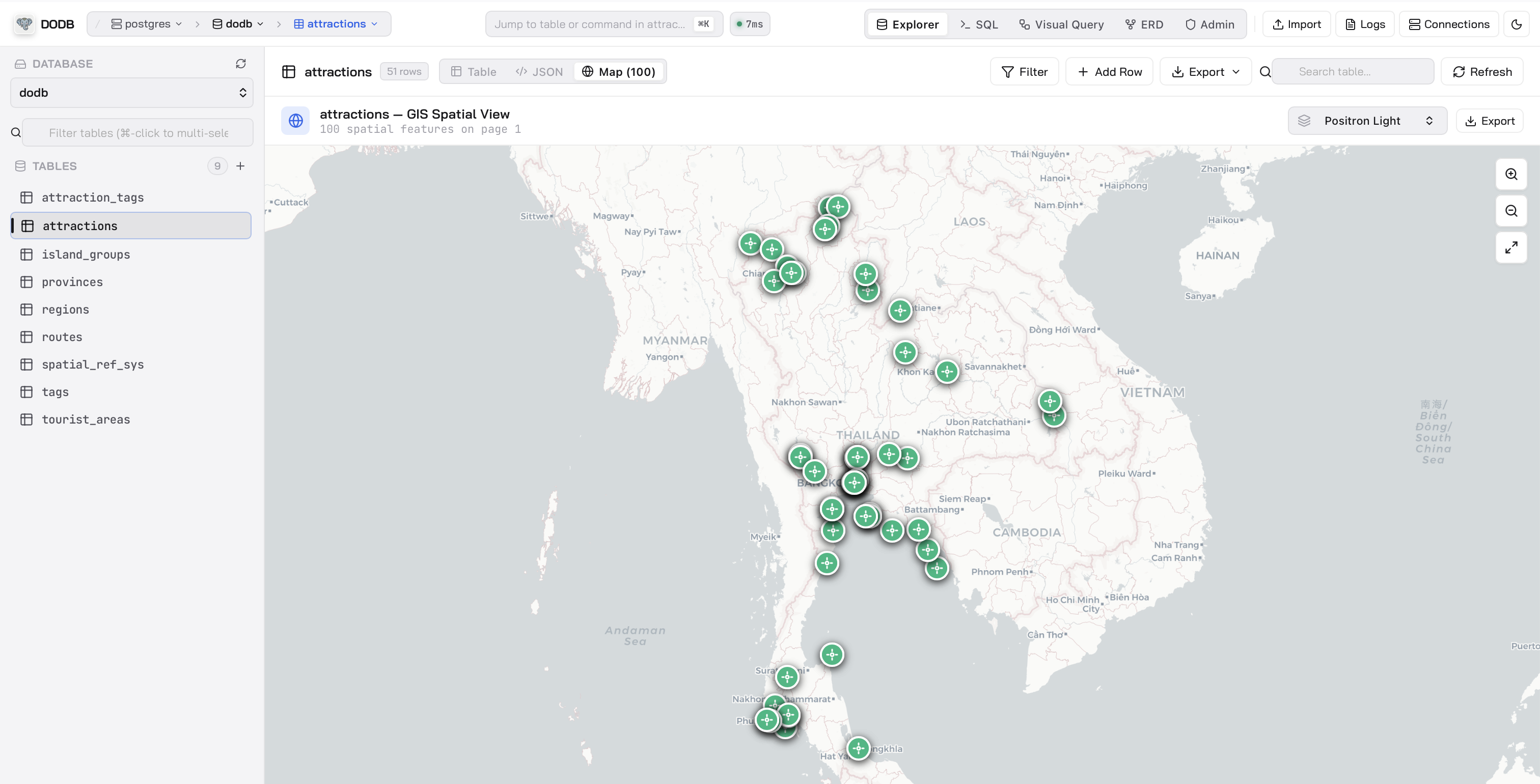 Native GIS & Spatial Map Explorer